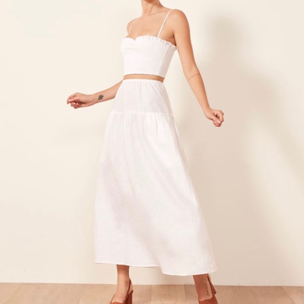 Reformation Kitty Two Piece Matching Skirt Set